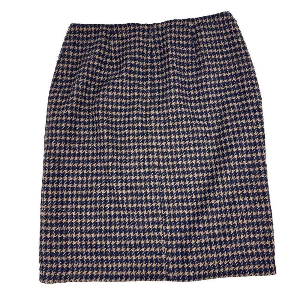 J. McLaughlin Kenmare Pencil Skirt size 6 Houndstooth - Picture 2 of 8
